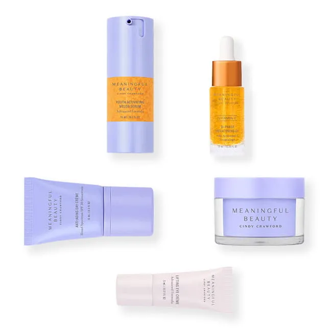 Meaningful Beauty Essentials Sistema Viso 5 Pezzi Vitamina C Antirughe