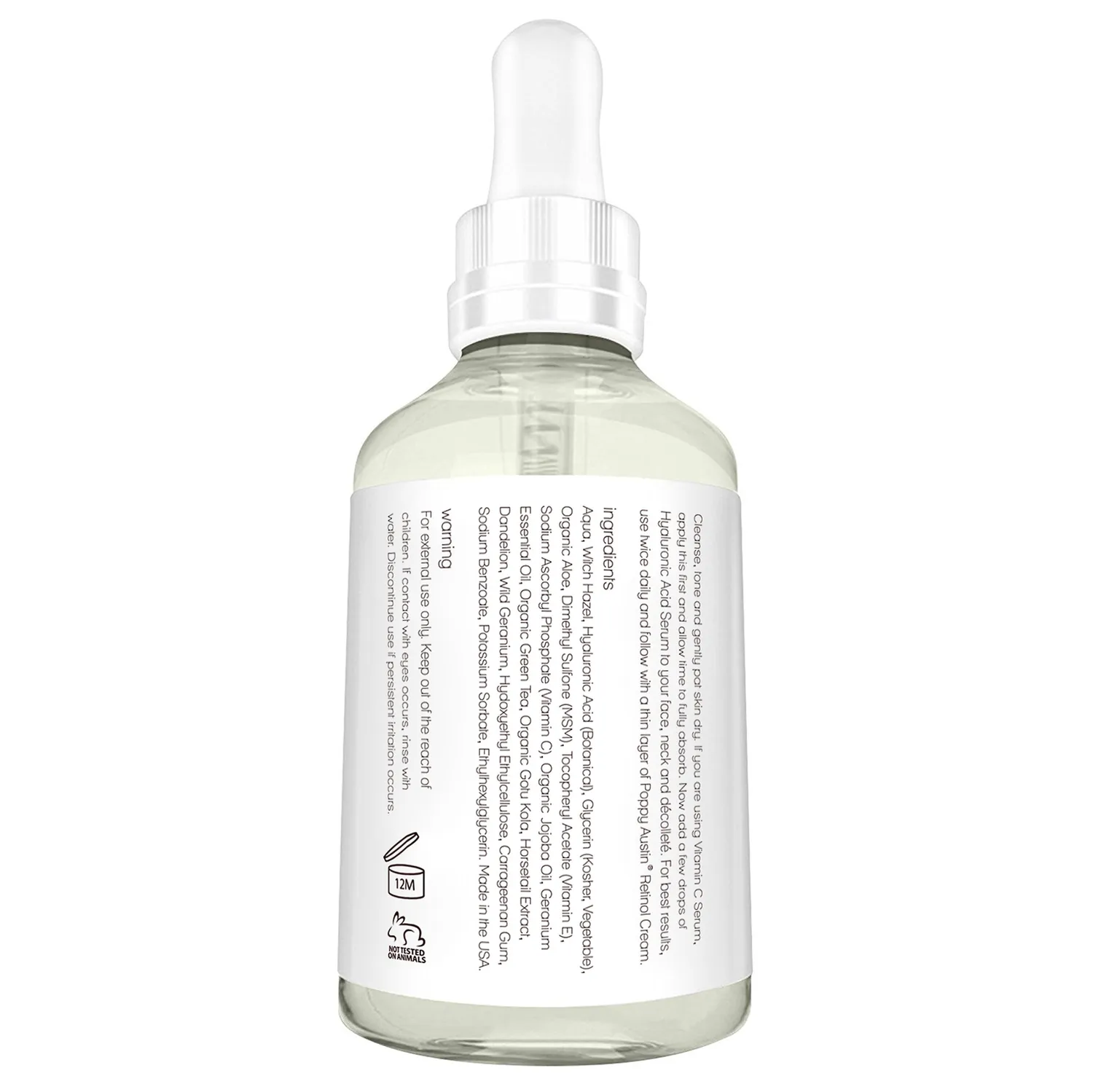 Poppy Austin Acido Ialuronico Siero Viso 1 flacone idratante