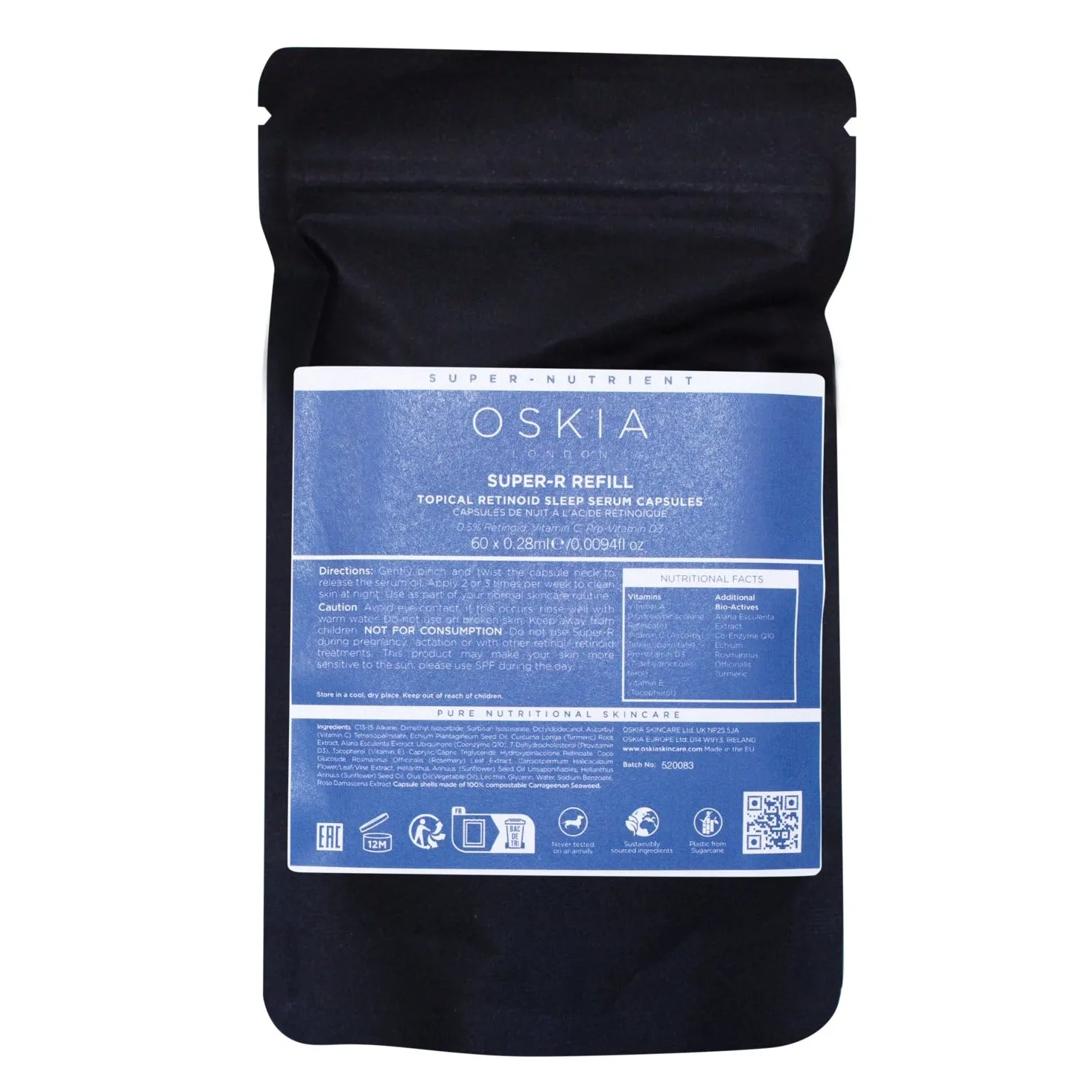Oskia Super-R Retinoid siero notte 7 capsule HPR 0.5%