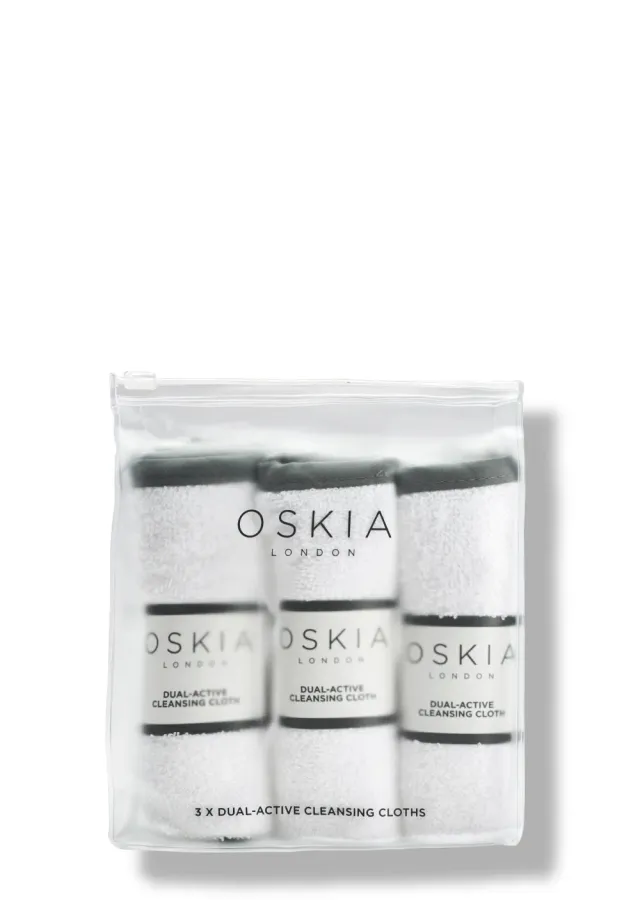 Oskia Cleansing Cloth panni struccanti cotone 3 pezzi delicati
