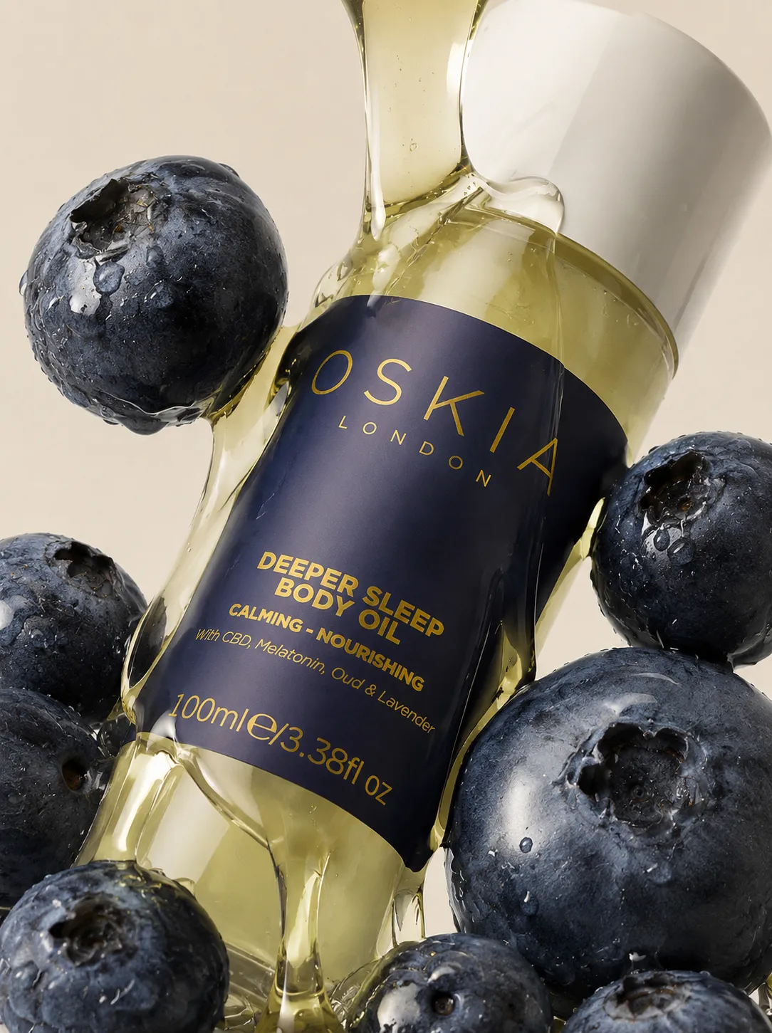 Oskia Deeper Sleep olio corpo notte CBD rilassante