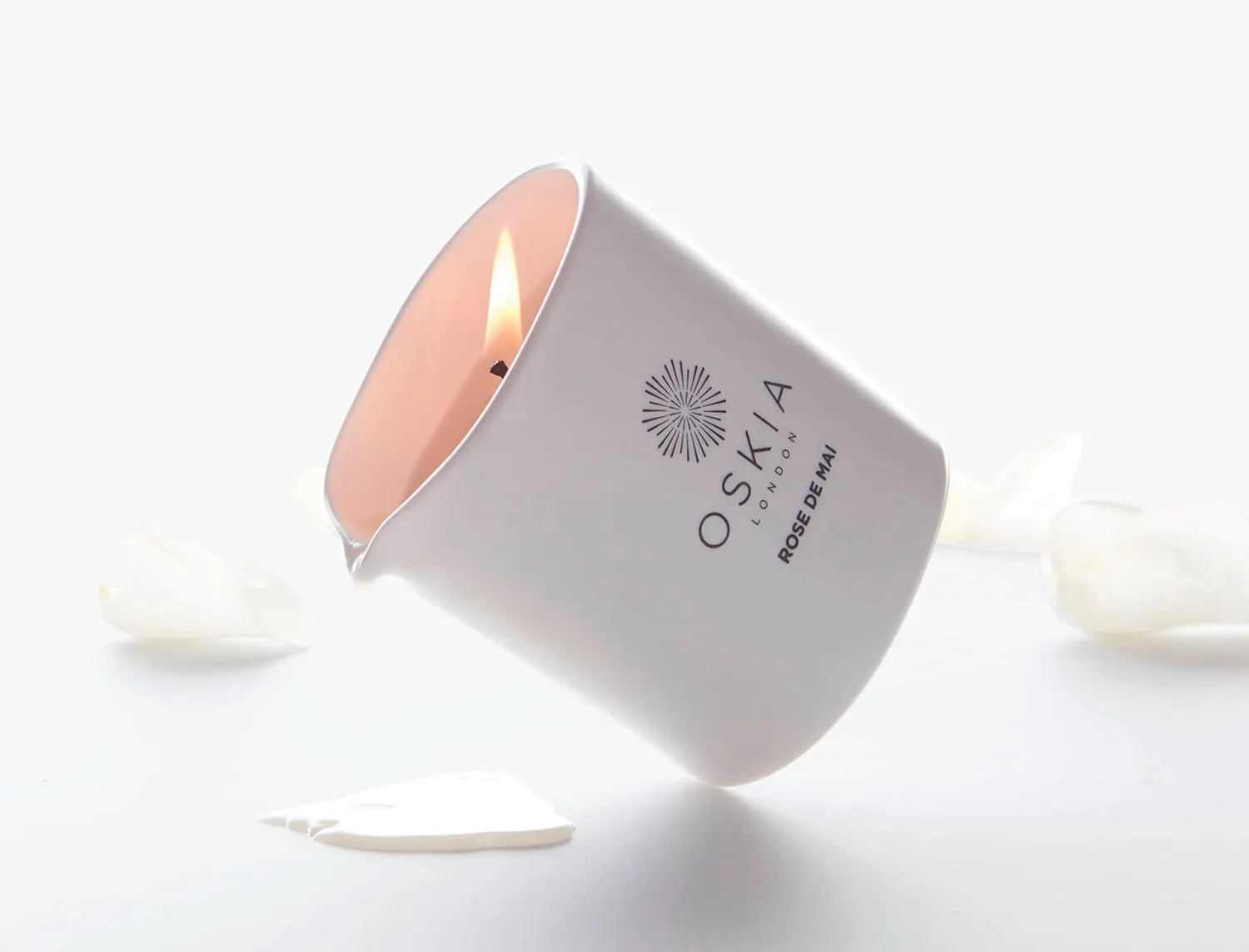 Oskia Rose de Mai candela corpo massaggio rosa