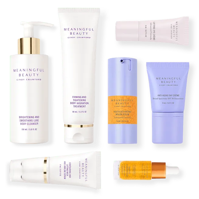 Meaningful Beauty 7-Piece Deluxe Face Bodycare System Vitamin C kit corpo 7 pezzi