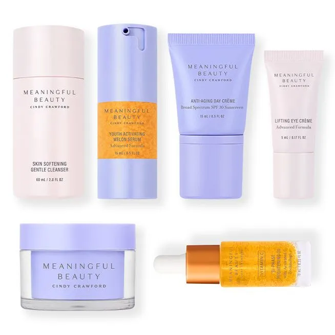 Meaningful Beauty Essentials Skincare System kit viso 6 pezzi