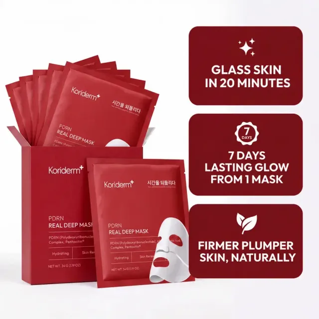 Koriderm PDRN Deep Mask maschera viso 4 pezzi idratante