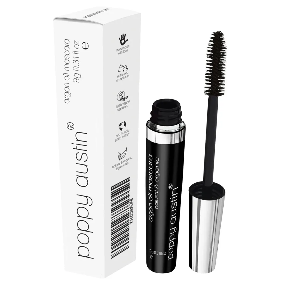 Poppy Austin Mascara Olio Argan Nero 1 Flacone Volume
