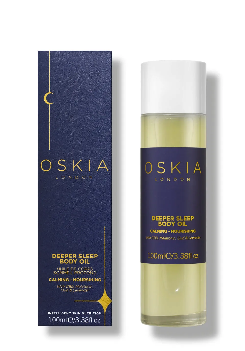 Oskia Deeper Sleep olio corpo notte CBD rilassante