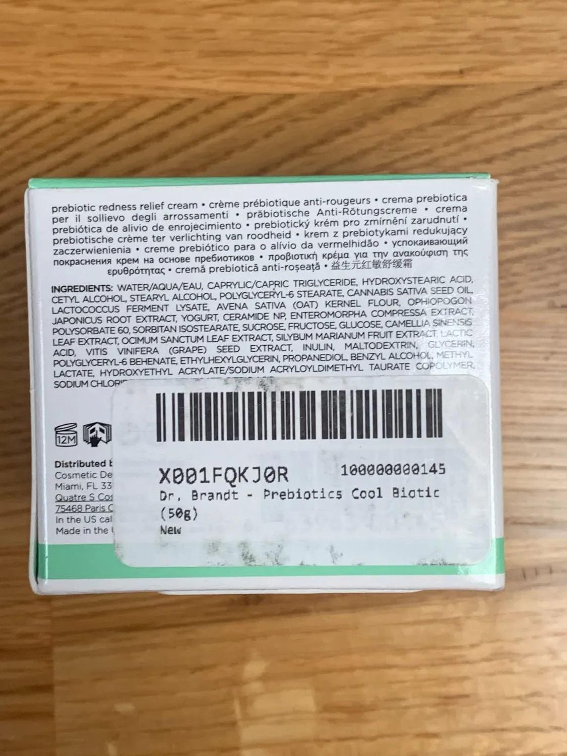 Brandt Cool Biotic Redness Relief Cream viso 50 g lenitiva