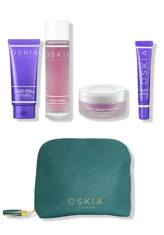 Oskia Violet Water Set Kit Viso Anti-Imperfezioni