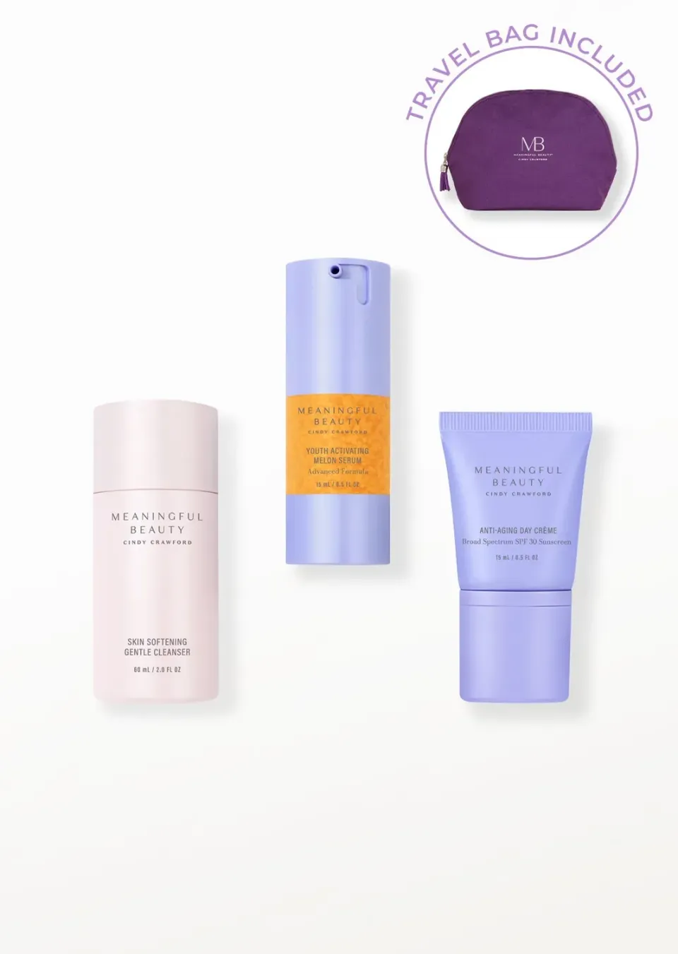 Meaningful Beauty Radiant Skin Travel Trio set viaggio SPF30