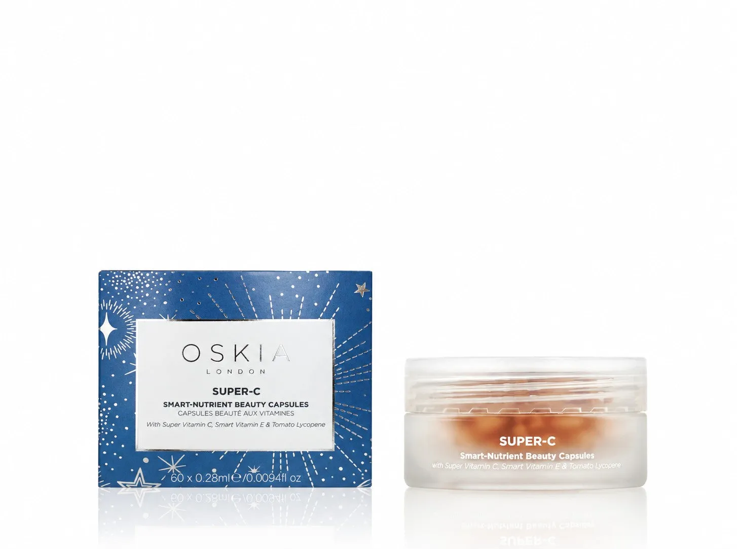 Oskia Super C Beauty Capsules siero viso vitamina C 7 capsule viaggio