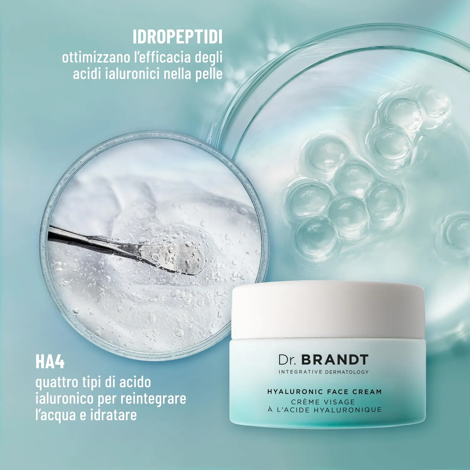 Brandt Needles No More Hyaluronic Face Cream crema viso 50 g rimpolpante