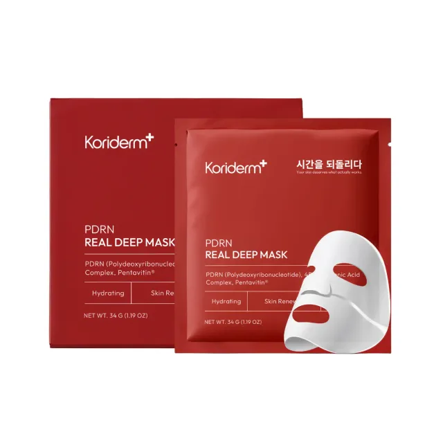 Koriderm PDRN Deep Mask maschera viso 4 pezzi rimpolpante