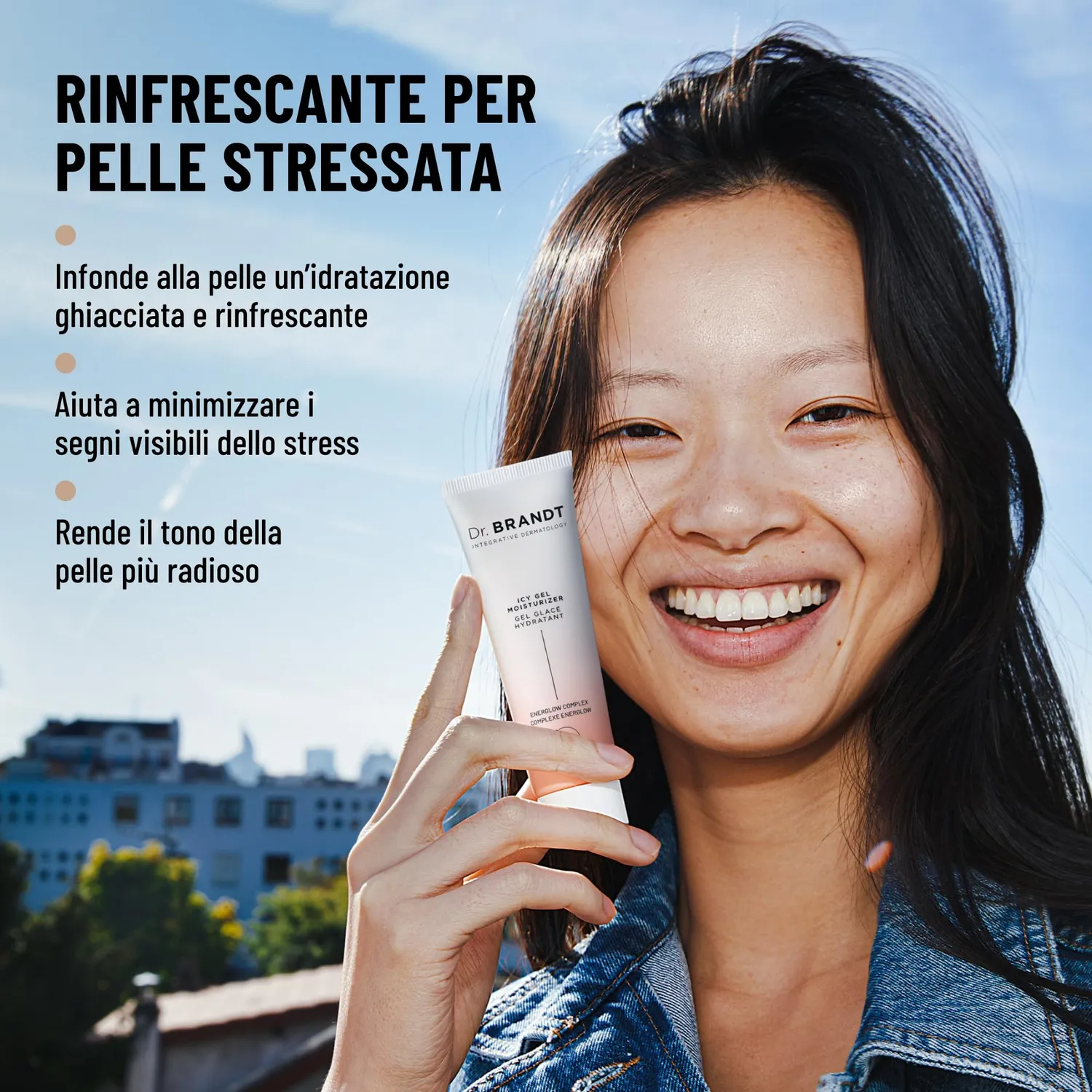 Brandt ID-Stress Icy Gel Moisturizer gel viso 50 g rinfrescante