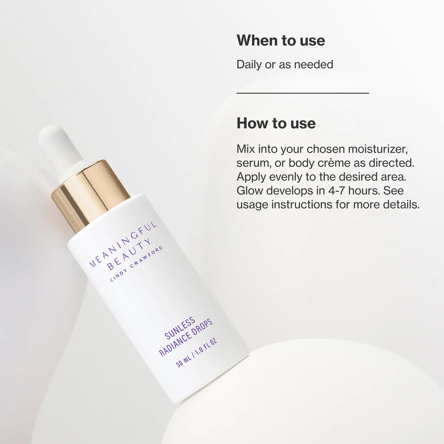 Meaningful Beauty Body Sunless Radiance gocce viso corpo abbronzatura