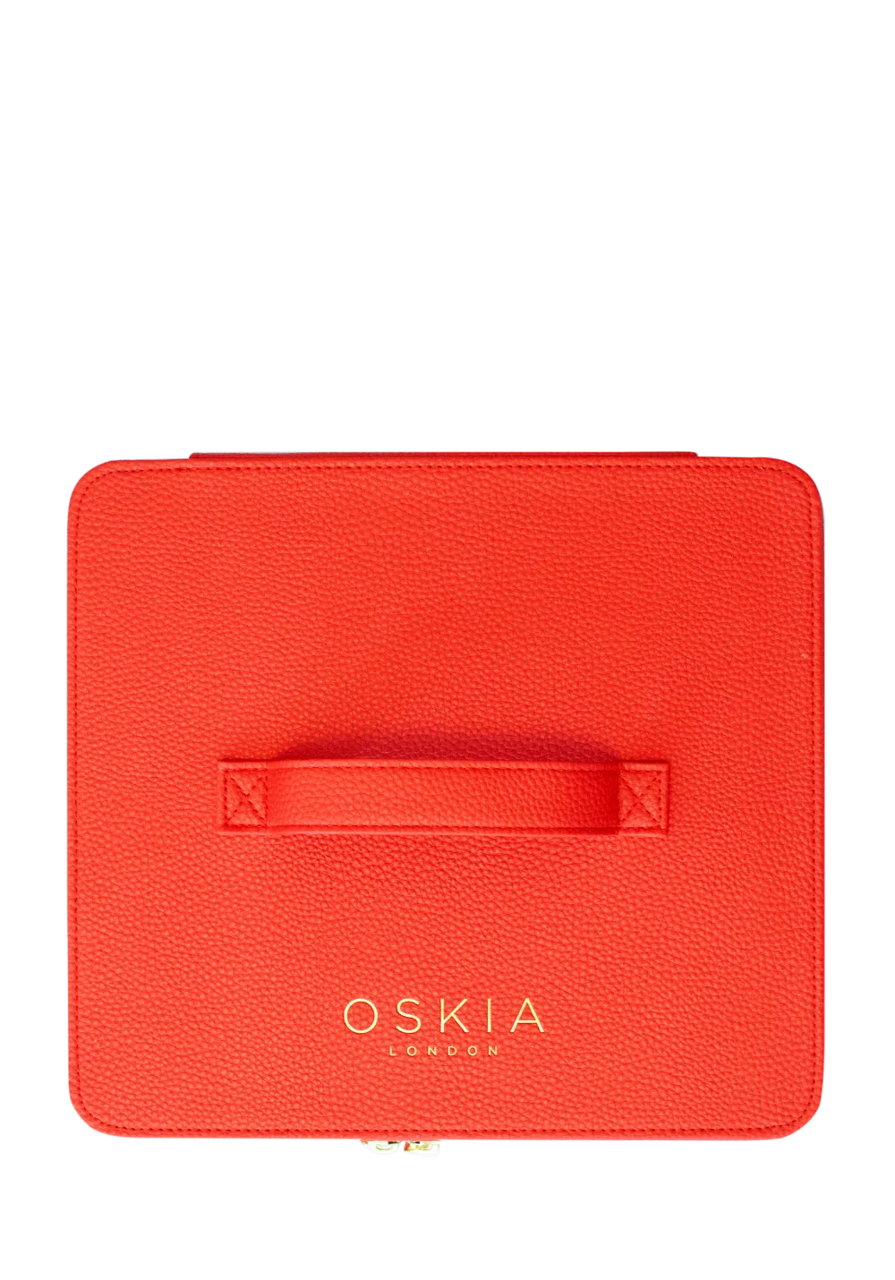 Oskia Vanity Case beauty case pelle vegana rosso