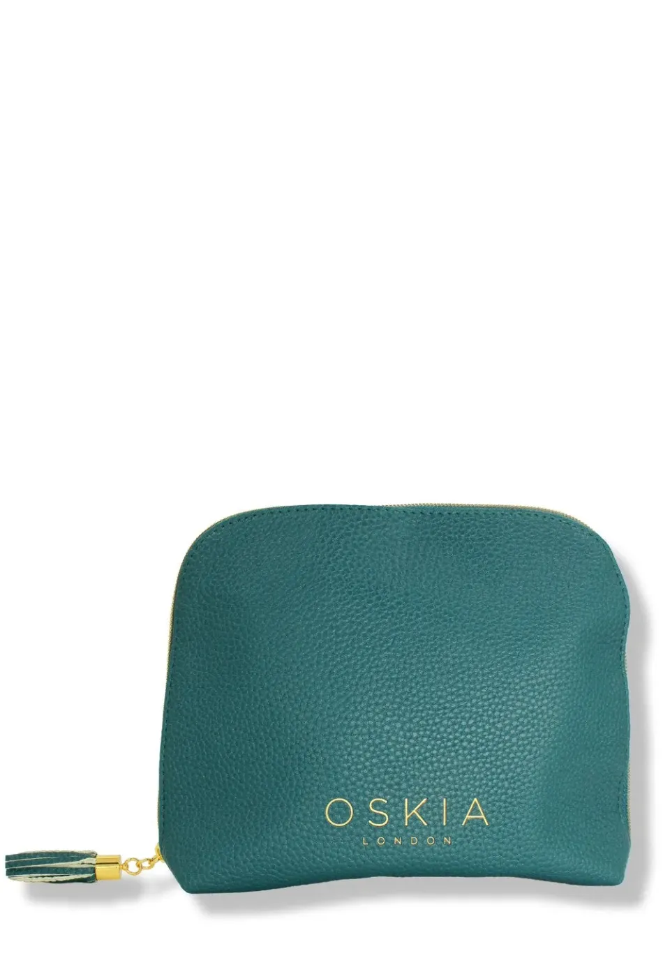 Oskia Vegan Leather Wash Bag pochette verde 1 pz