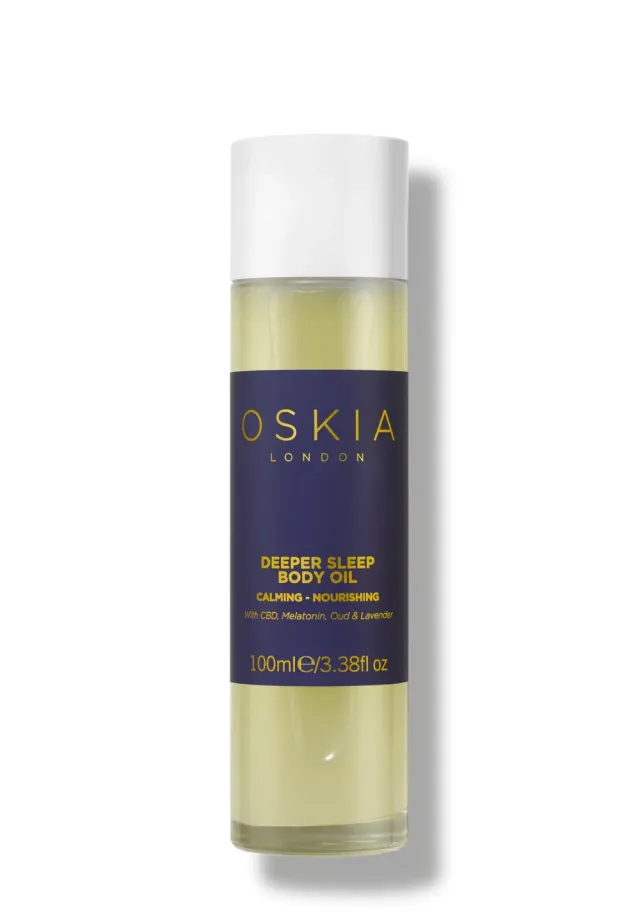 Oskia Deeper Sleep olio corpo notte CBD rilassante