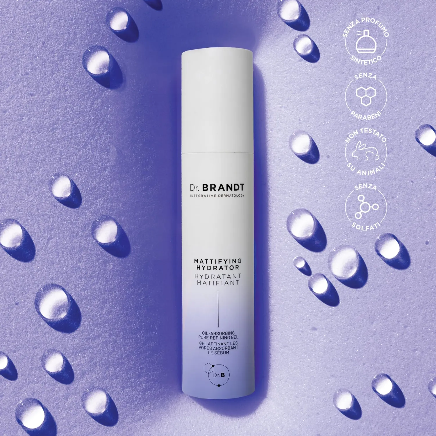 Dr. Brandt Pores No More Mattifying Hydrator gel viso 50 g