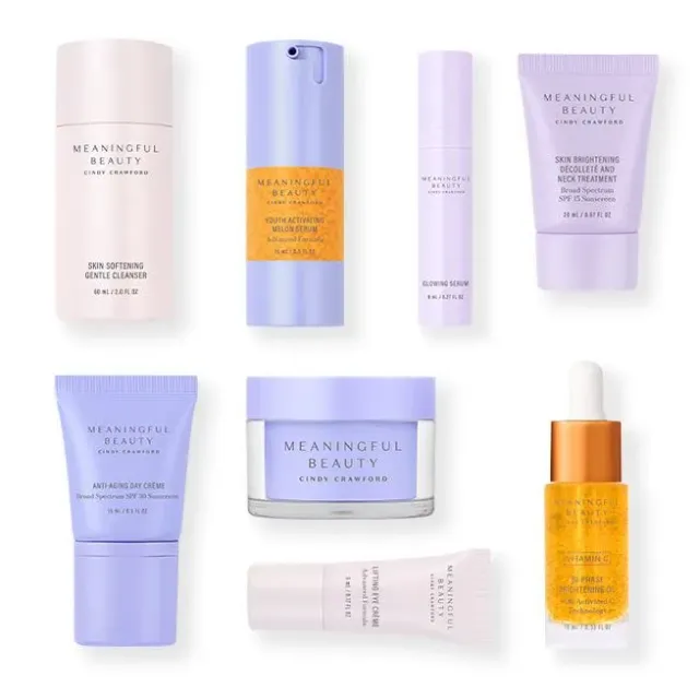 Meaningful Beauty Skin Deluxe 8 pezzi kit viso vitamina C rughe