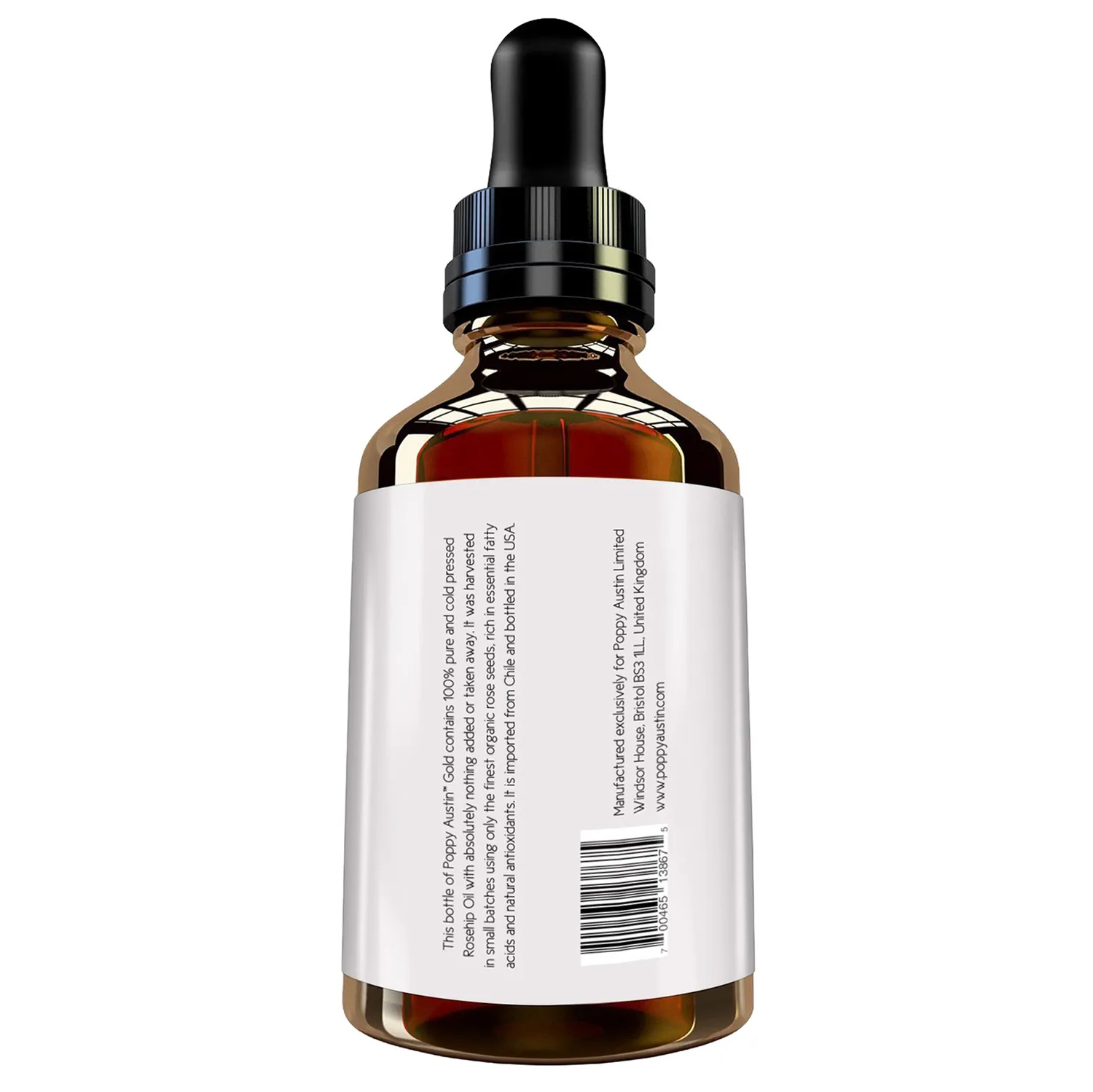 Poppy Austin Pure Organic Olio Rosa Mosqueta viso 1 flacone puro