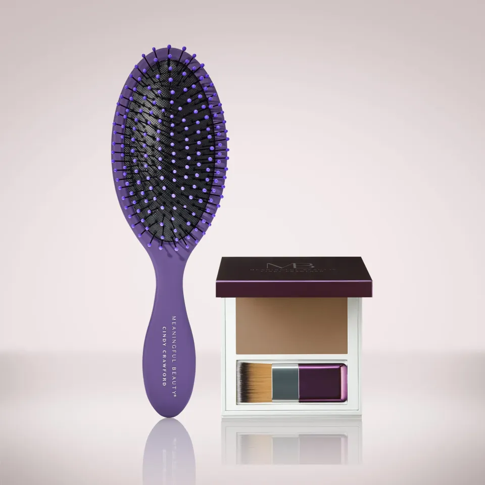 Meaningful Beauty Detangling Hair Brush and Root Touch Up spazzola kit 2 pezzi