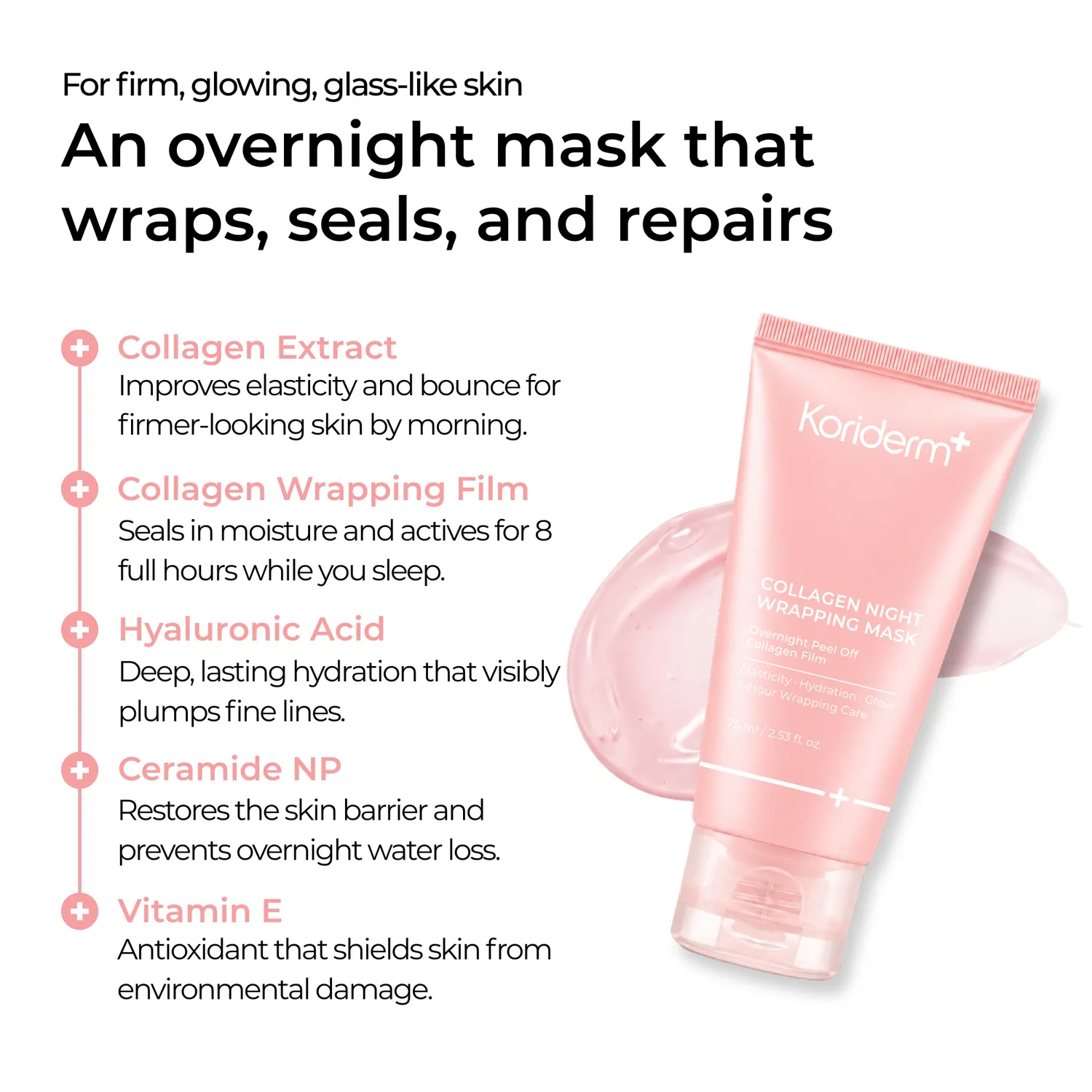 Koriderm Collagen Night Wrapping Mask notte liftante