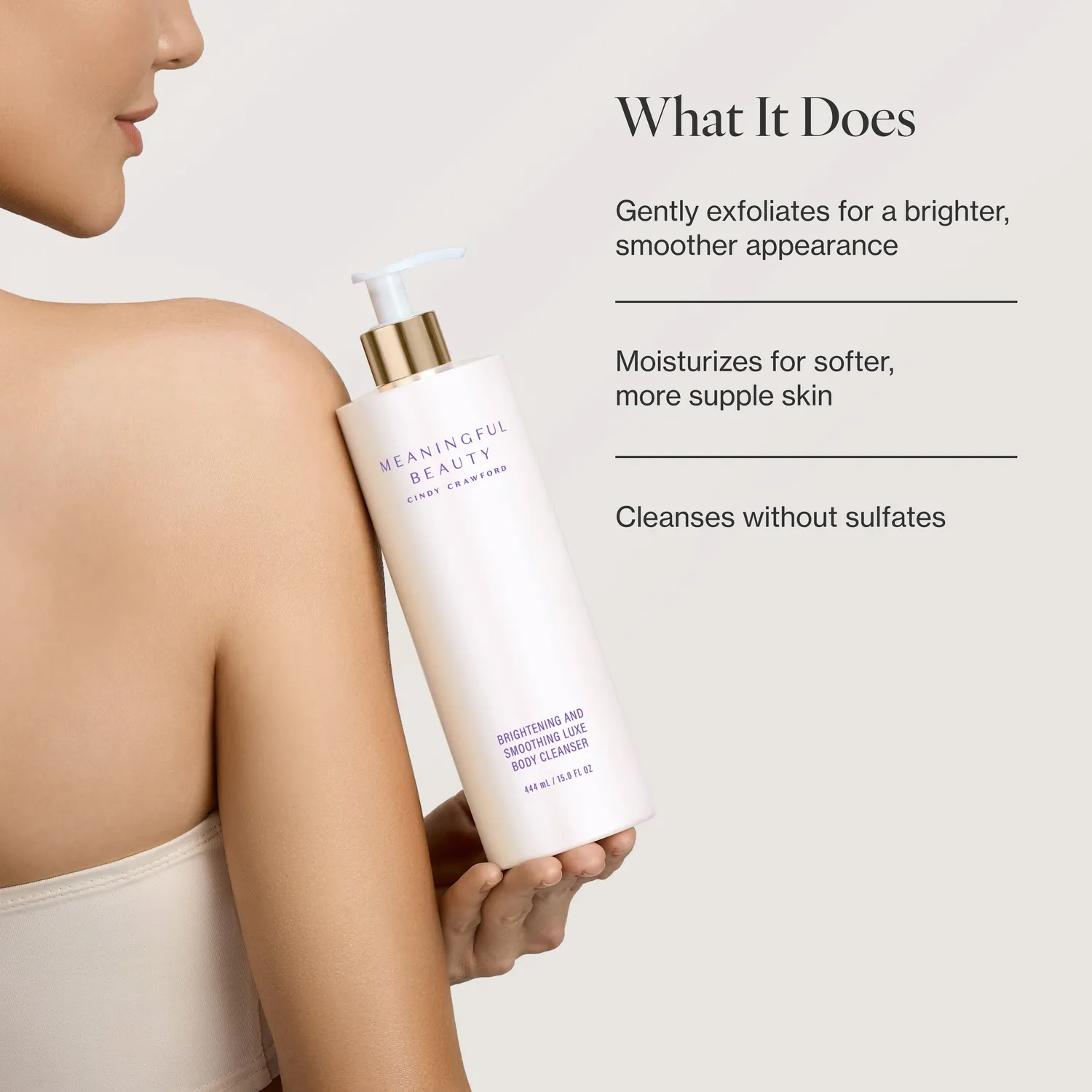 Meaningful Beauty Body Luxe detergente corpo illuminante levigante