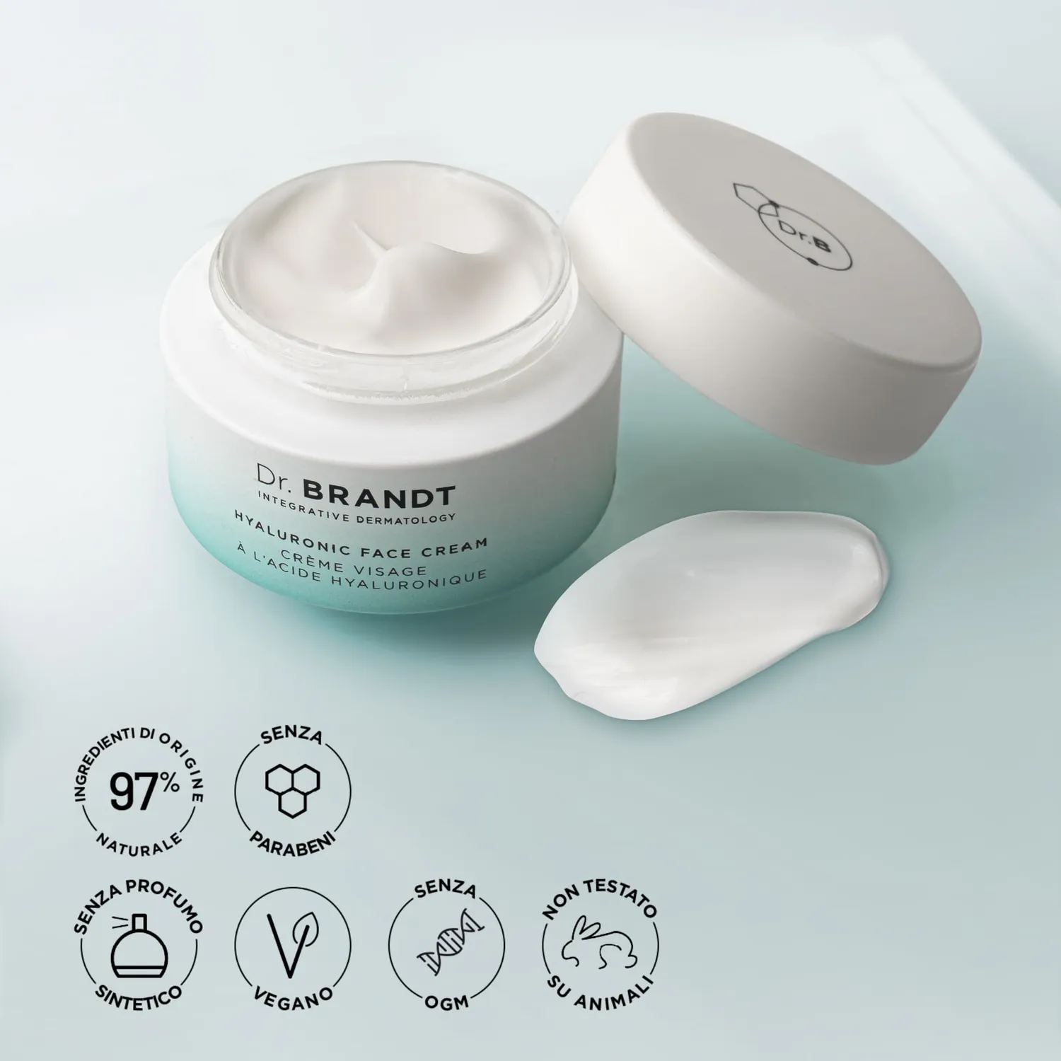 Brandt Needles No More Hyaluronic Face Cream crema viso 50 g rimpolpante