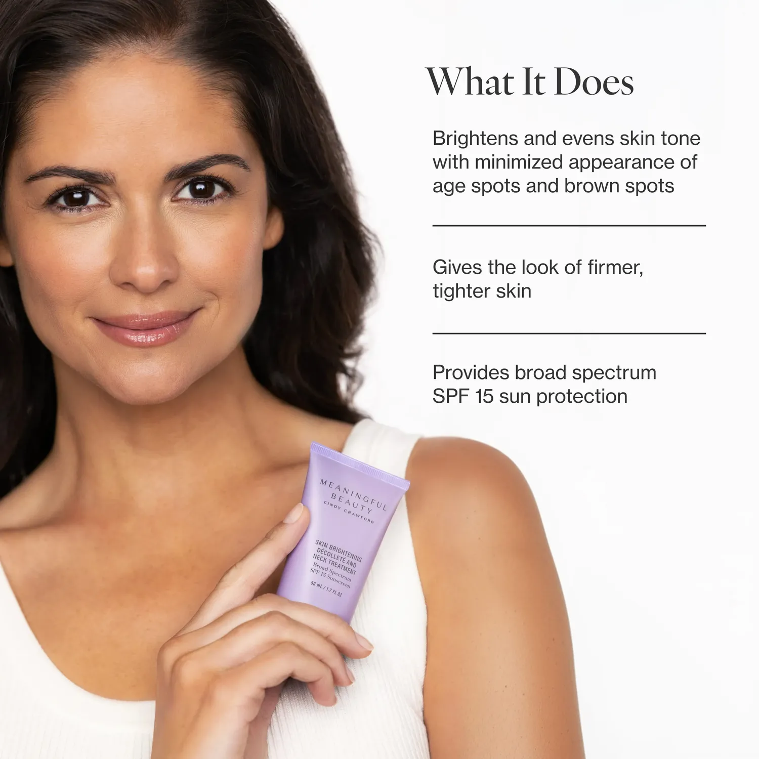 Meaningful Beauty Skin Brightening Décolleté crema collo SPF15