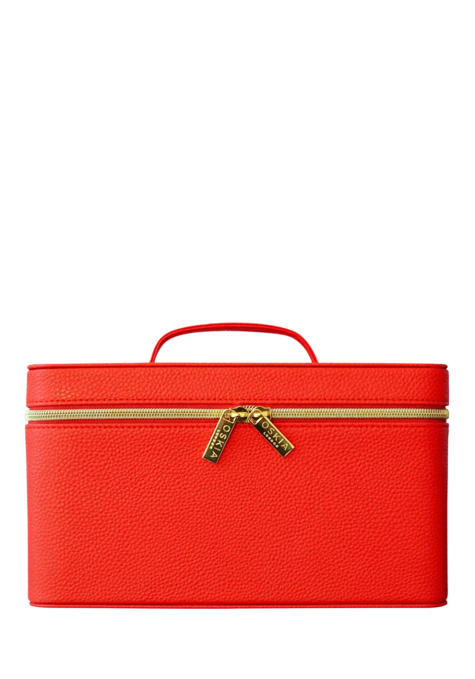 Oskia Vanity Case beauty case pelle vegana rosso