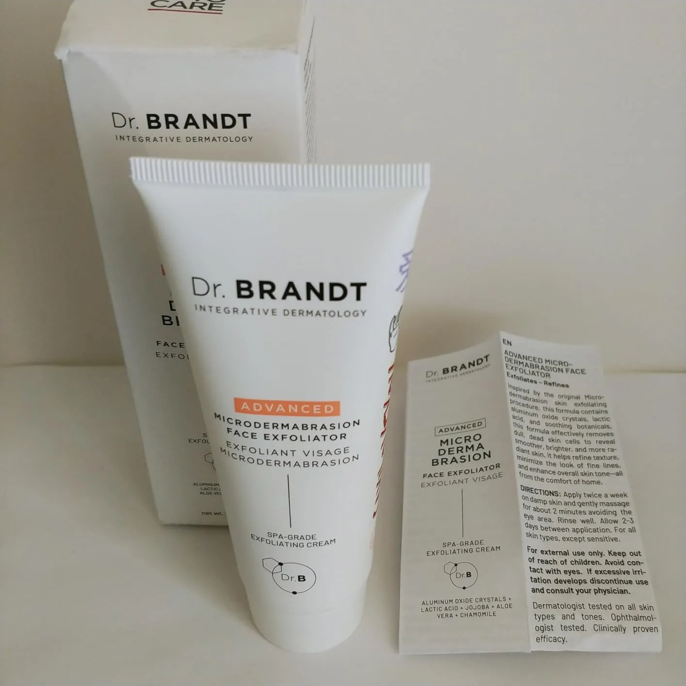 Brandt Advanced Microdermabrasion esfoliante viso 2 oz rughe visibili