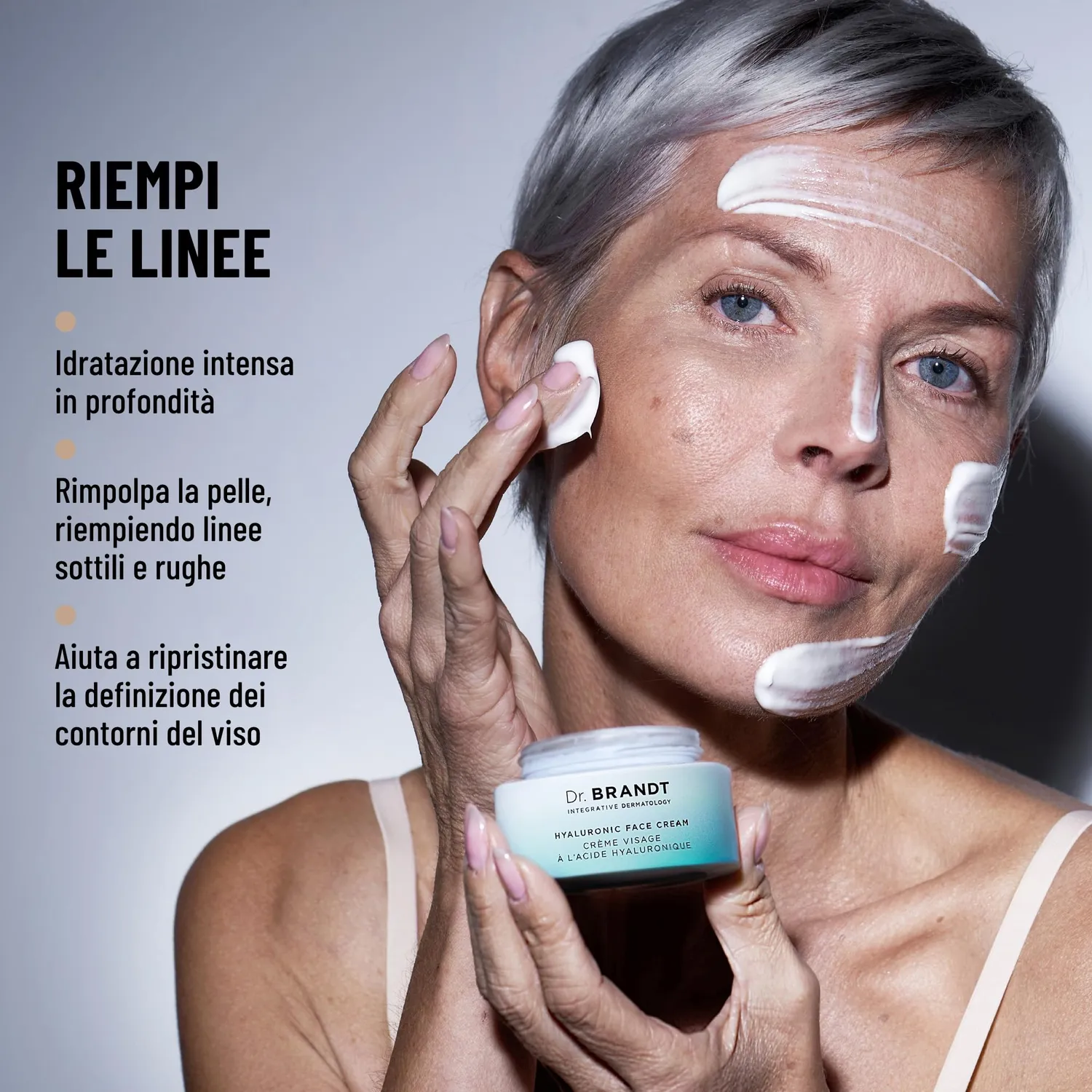 Brandt Needles No More Hyaluronic Face Cream crema viso 50 g rimpolpante