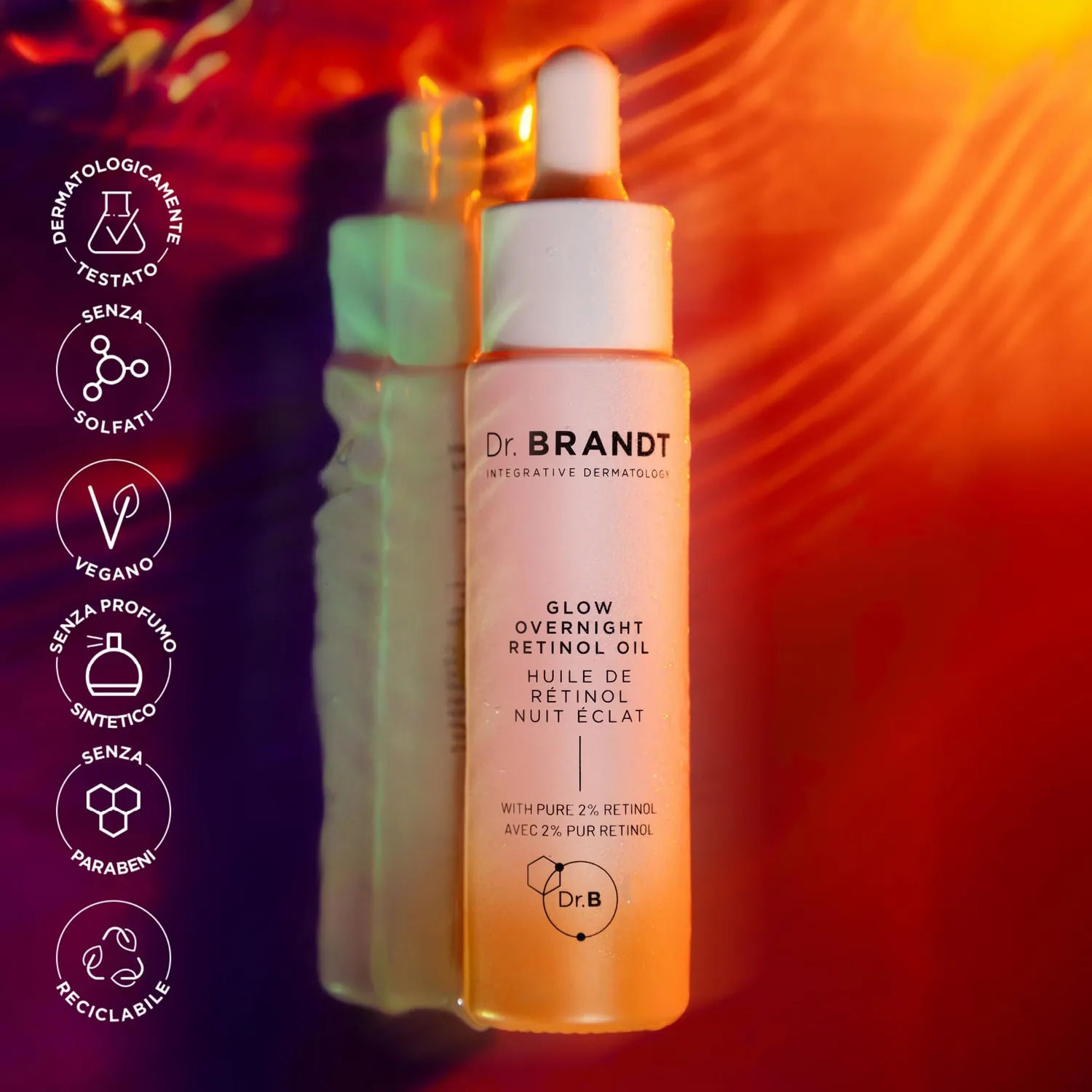Dr. Brandt Bright This Way Glow Overnight olio viso 30 ml retinolo