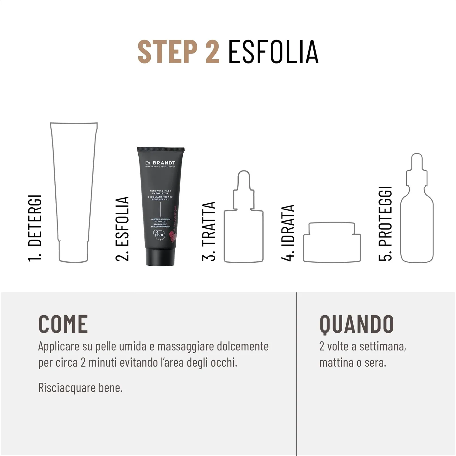 Dr. Brandt Microdermabrasion esfoliante viso 20 g AHA