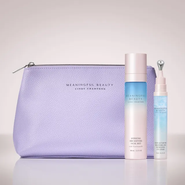Meaningful Beauty Calming Cooling Duo set viso con bag